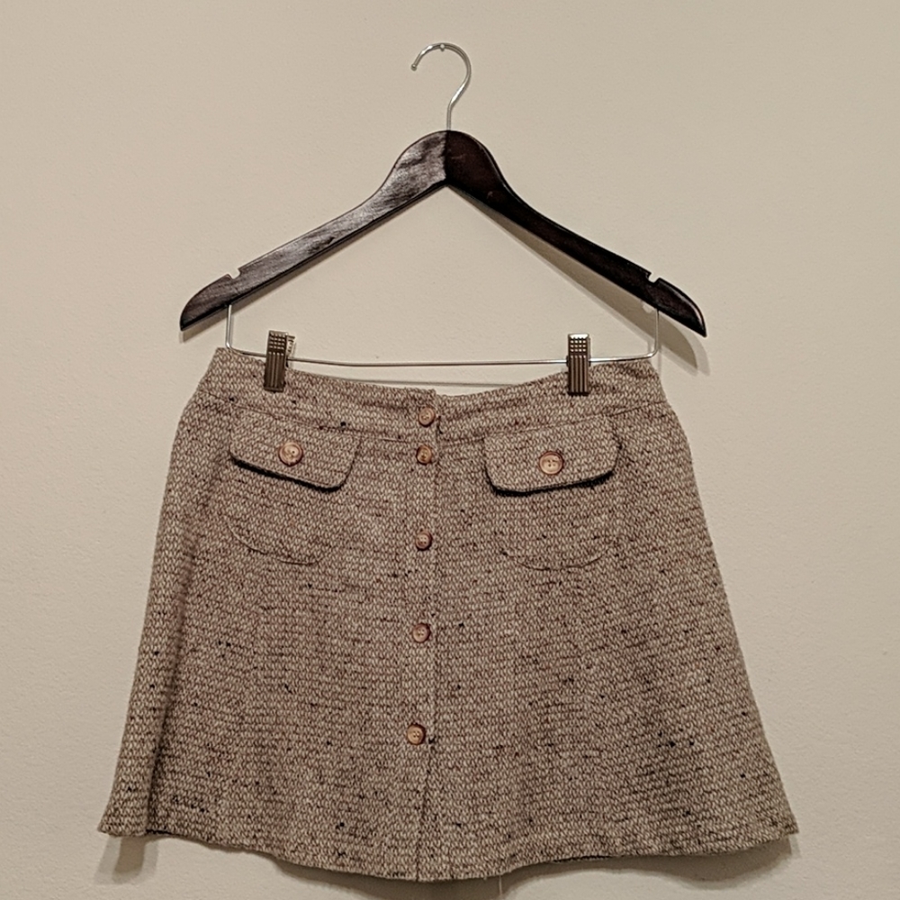 Rampage brown tan winter skirt
